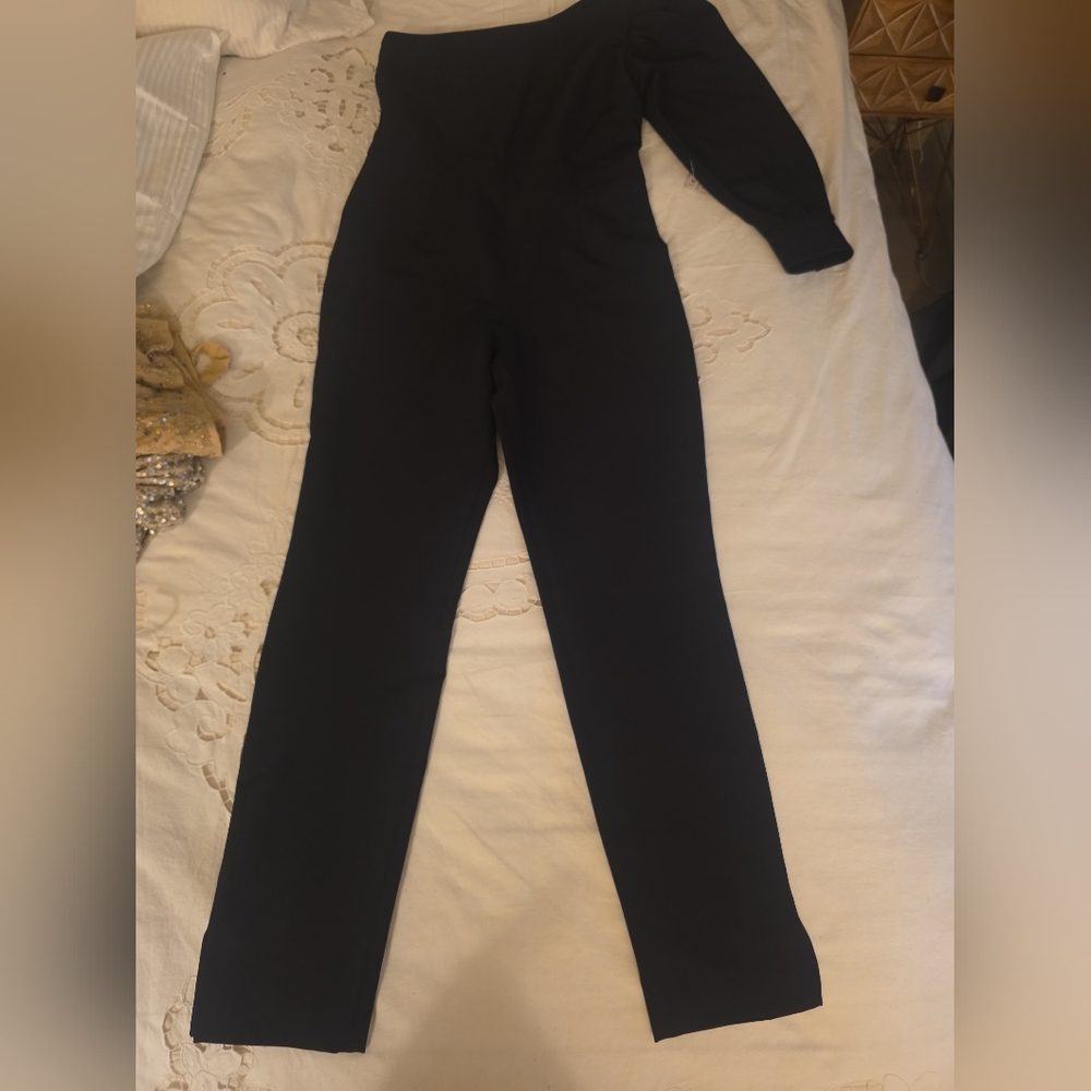 Zara One-Shoulder Sculpted Jumpsuit